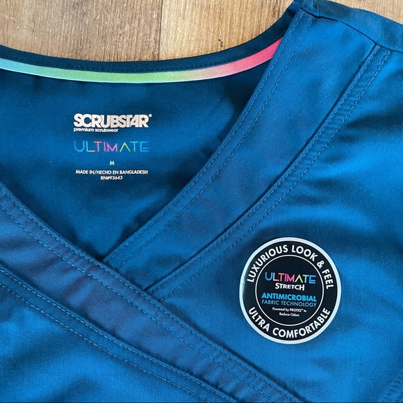 NWT Bundle X2 Womens Scrubstar Scrub Top Ultimate Collection - Picture 3 of 11